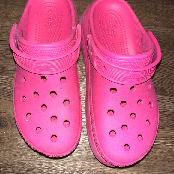 Pink Platform Crocs ! - Picture 2 of 2